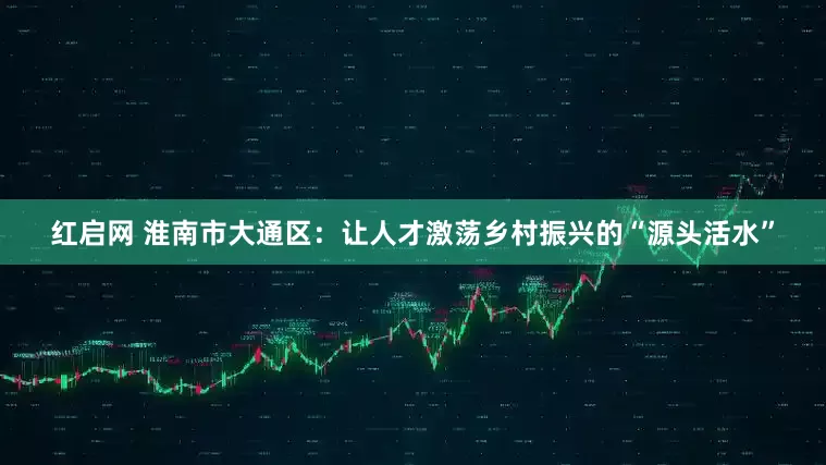 红启网 淮南市大通区：让人才激荡乡村振兴的“源头活水”