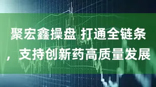 聚宏鑫操盘 打通全链条，支持创新药高质量发展