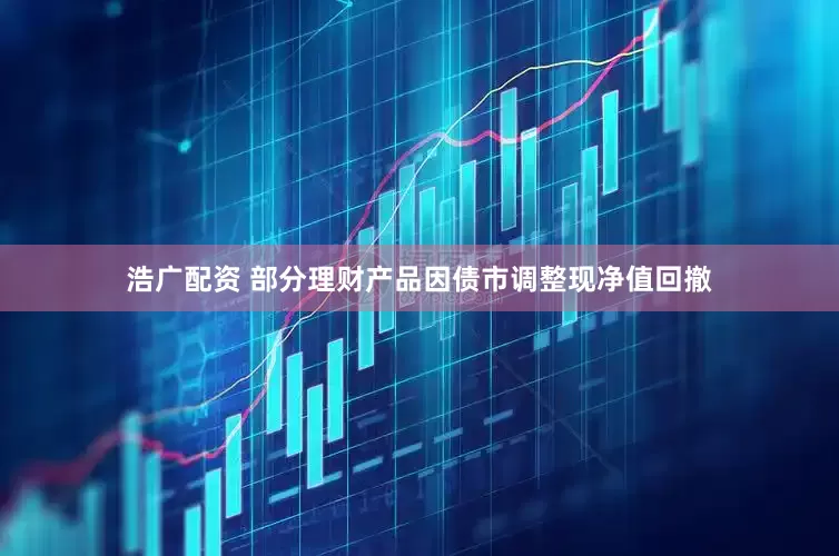 浩广配资 部分理财产品因债市调整现净值回撤