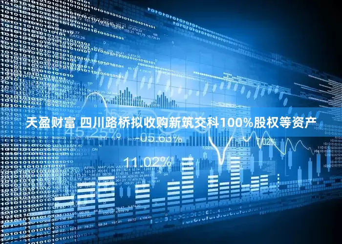 天盈财富 四川路桥拟收购新筑交科100%股权等资产